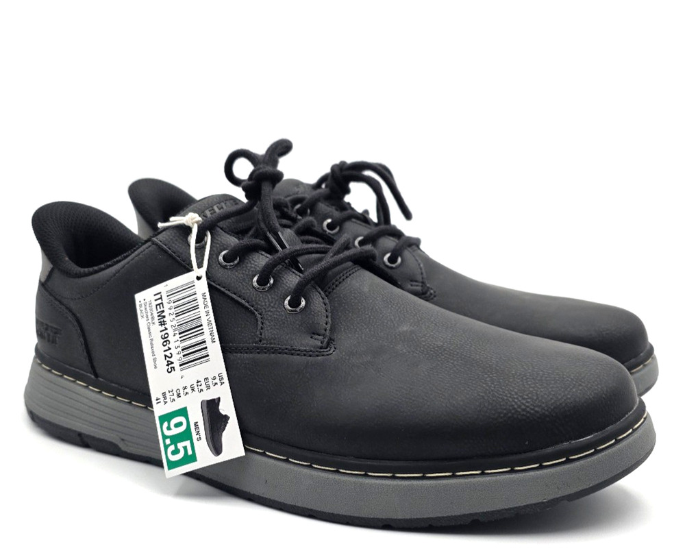 Skechers “Classic Relaxed Swift-Fit” Men’s Slip-On Casual/Dress Shoe Black 9.5
